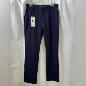 TAPATA Navy Dress Pants NWT Stretch Work Office Straight Leg Size M